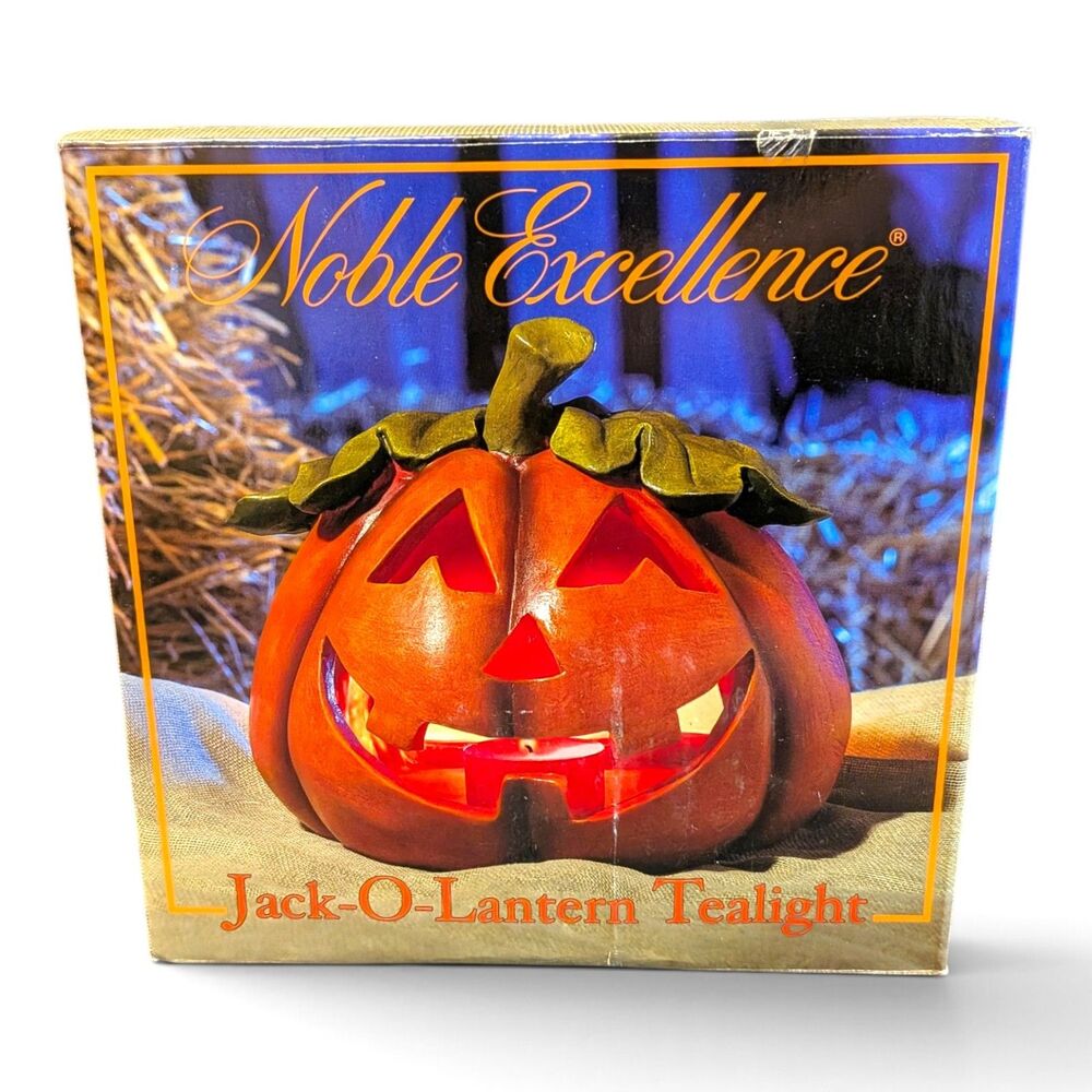 Noble Excellence Halloween Jack O’ Lantern Votive Candle Holder
